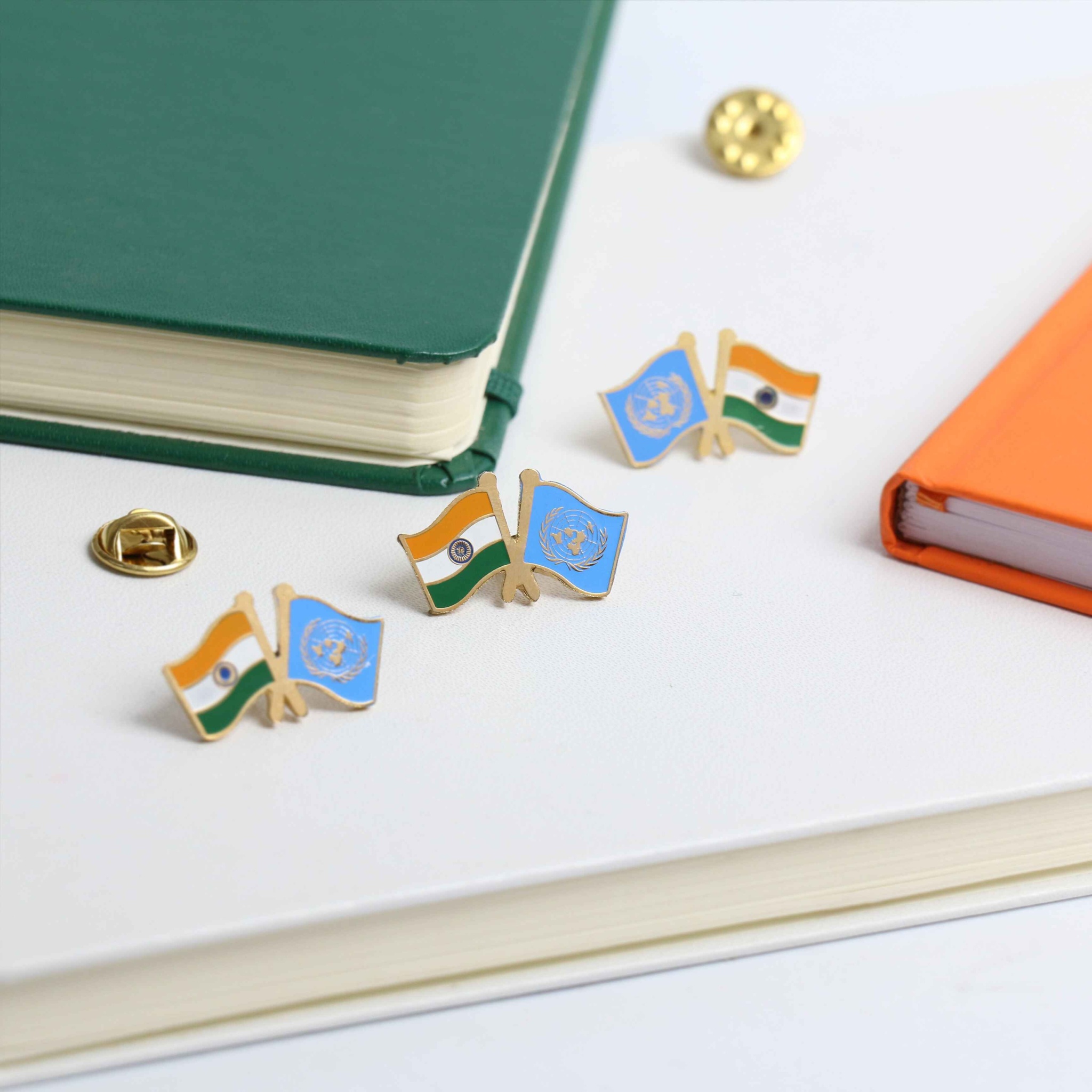 UN Flag Lapel Pin